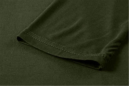 Bluza casual larga cu maneci lungi, verde L [4]