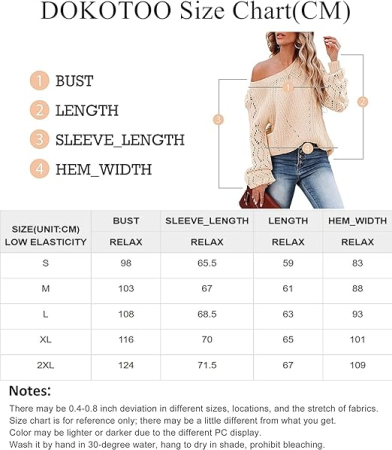 Bluza larga cu maneci lungi perforate, verde M [5]