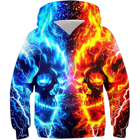 Bluze barbati - Bluza lejera pentru copii, cu maneci lungi, hanorac colorat cu gluga S
