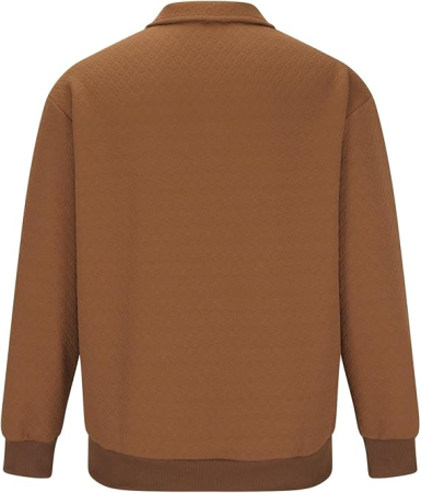 Bluza lejera pentru barbati, cu maneci lungi, pulover Maro cu fermoar 1/4 S [3]