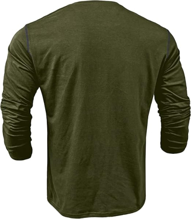 Bluza lejera pentru barbati, cu maneci lungi, pulover verde 3XL [2]