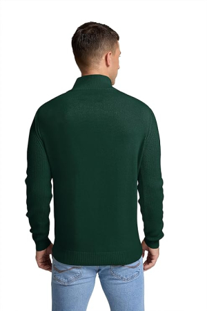 Bluza lejera pentru barbati, cu maneci lungi, pulover L Verde [5]