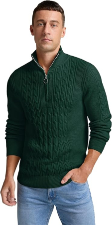 Bluza lejera pentru barbati, cu maneci lungi, pulover L Verde [1]