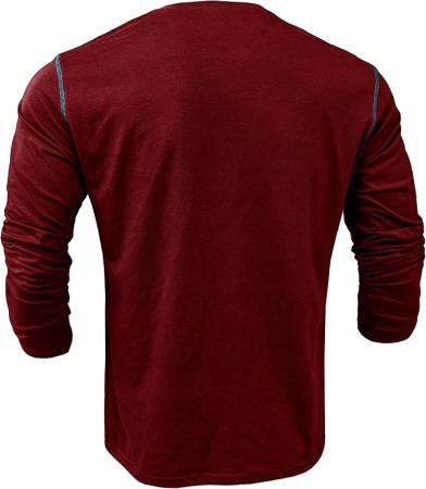 Bluza lejera pentru barbati, cu maneci lungi, pulover rosu M [2]