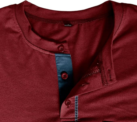 Bluza lejera pentru barbati, cu maneci lungi, pulover rosu M [3]