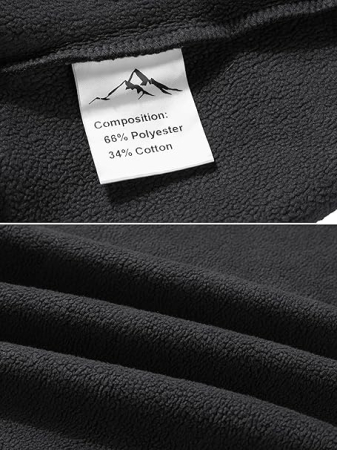 Bluza termica lejera pentru barbati, cu maneci lungi, pulover negru L [5]