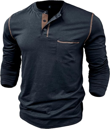 Bluza lejera pentru barbati, cu maneci lungi, pulover albastru 3XL [1]