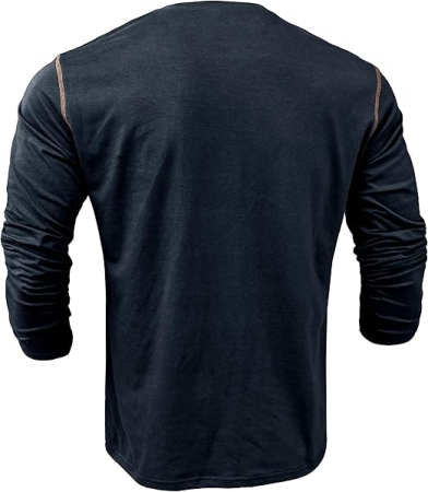 Bluza lejera pentru barbati, cu maneci lungi, pulover albastru 3XL [3]