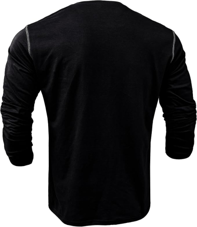 Bluza lejera pentru barbati, cu maneci lungi, pulover negru XL [2]