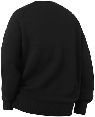 Bluza lejera pentru barbati, cu maneci lungi, pulover M Negru [1]