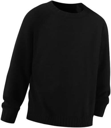 Bluza lejera pentru barbati, cu maneci lungi, pulover M Negru [2]