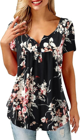 BLUZE FEMEI - Bluza lejera pentru femei, subtire, respirabila, maneci scurte, L