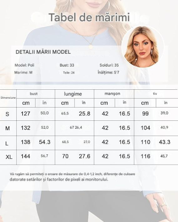 Bluza lejera pentru femei, pulover respirabil, albastra S [6]