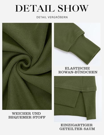 Bluza lejera pentru femei, pulover respirabil, decolteu V Verde M [5]