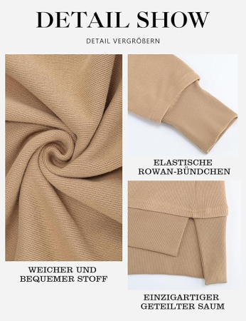 Bluza lejera pentru femei, pulover respirabil, decolteu V maro 2XL [5]