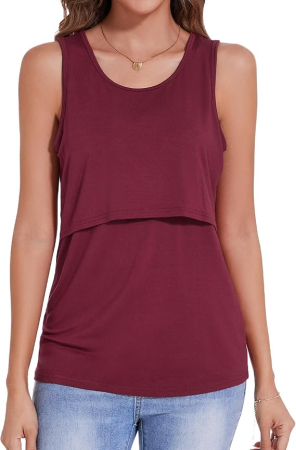 BLUZE FEMEI - Bluza lejera pentru femei, subtire, pentru alaptare, visinie XL