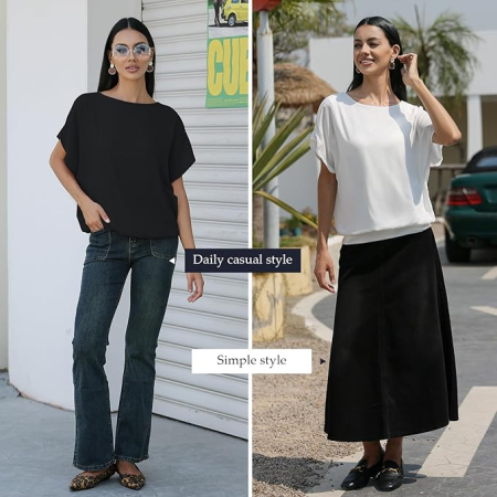 Bluza lejera pentru femei, Roz din sifon, L [2]