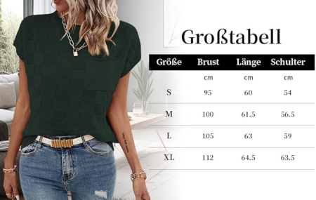Bluza lejera pentru femei, top cu maneci scurte, Alb L [5]