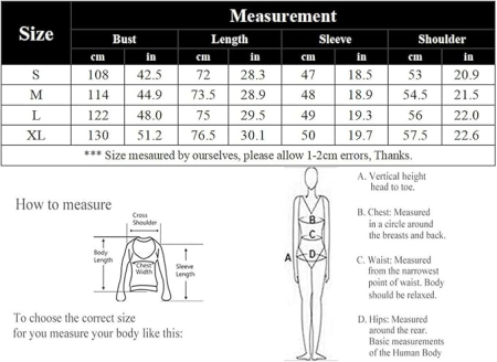 Bluza lejera supradimensionata pentru femei, top cu maneci lungi, albastra M [3]
