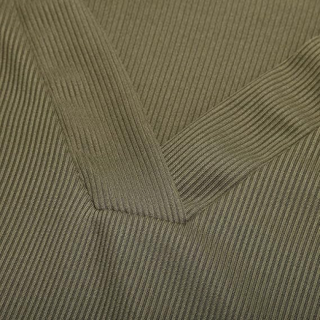 Bluza mulata de vară pentru femei, cu maneca lunga, decolteu V  verde M [2]