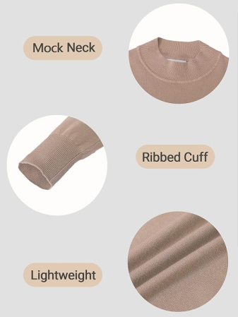 Bluza kaki, lejera pentru femei, cu maneci lungi, guler rotund, 2XL [4]