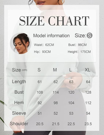 Bluza sport, cu maneca lunga, tivuri elastice, alba M [4]