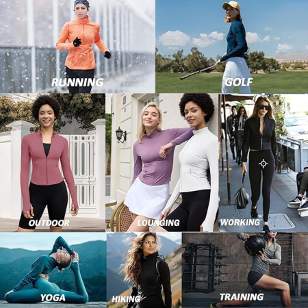 Bluza sport, cu maneca lunga, pe corp, Roz XL [6]