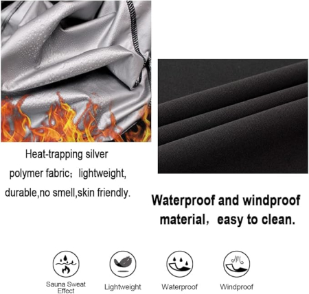 Bluza sport, cu maneca lunga, pe corp, pentru slabit XL [4]