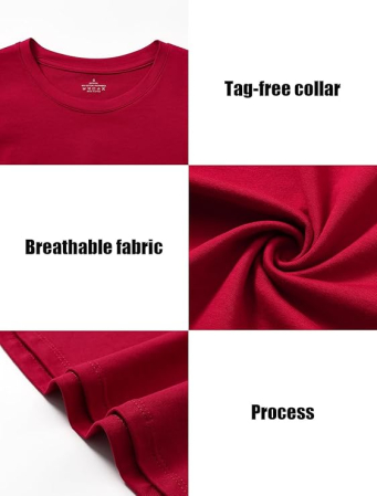 Bluze sport, cu maneca lunga, pe corp, negru/albastru/roșu, M, set 3 buc [4]