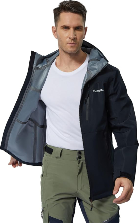 Bluza sport impermeabila pentru barbati, culoare negru S [2]
