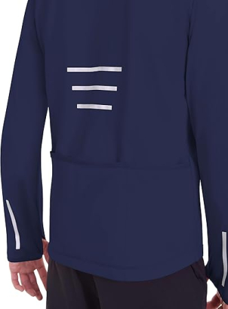 Bluza albastra sport respirabila pentru barbati, cu buzunare cu fermoare L [3]