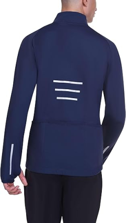 Bluza albastra sport respirabila pentru barbati, cu buzunare cu fermoare L [1]