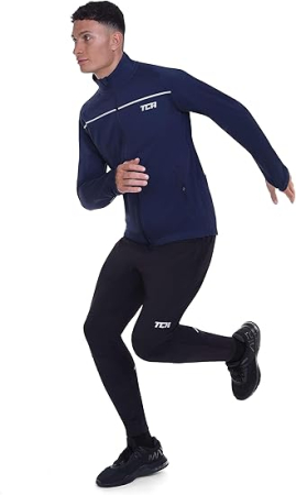 Bluza albastra sport respirabila pentru barbati, cu buzunare cu fermoare L [4]