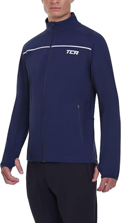 Bluze barbati - Bluza albastra sport respirabila pentru barbati, cu buzunare cu fermoare L