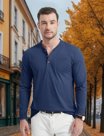 Bluza pe corp din bumbac, respirabila, pentru barbati, protectie UV, buzunar, XL [4]