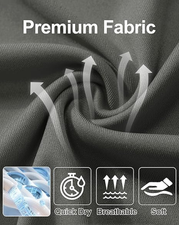 Bluza sport respirabila pentru barbati, pe corp, protectie UV, gri inchis 3XL [4]