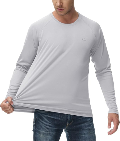 Bluza sport respirabila pentru barbati, pe corp, protectie UV, buzunar, M [4]