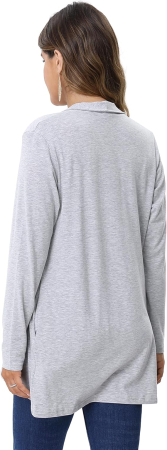 Bluza subtire cu maneci lungi, cardigan pentru femei, Gri L [5]