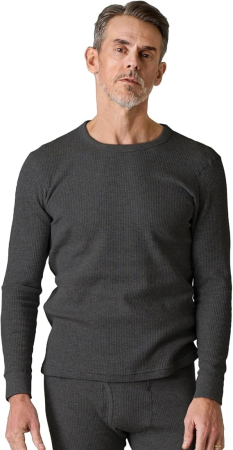 Bluze barbati - Bluza termica lejera pentru barbati, cu maneci lungi, gri inchis M