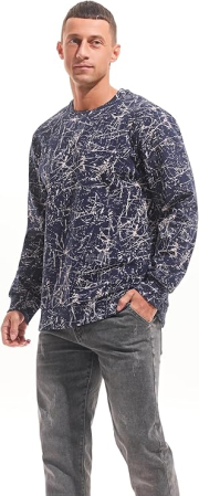 Bluza termica lejera pentru barbati, cu maneci lungi, pulover gri L [3]