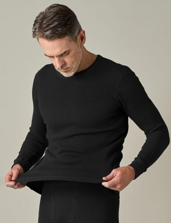 Bluza termica lejera pentru barbati, cu maneci lungi, negru L [3]