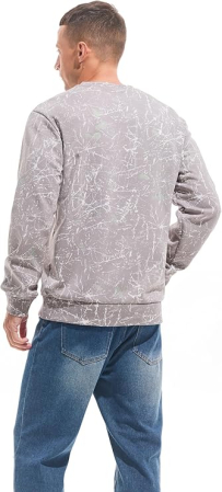 Bluza termica lejera pentru barbati, cu maneci lungi, pulover gri 3XL [4]