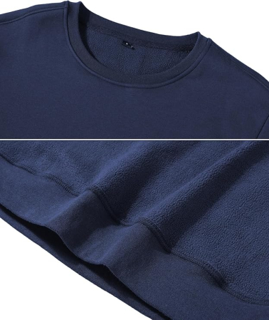 Bluza termica lejera pentru barbati, cu maneci lungi, pulover albastru L [2]