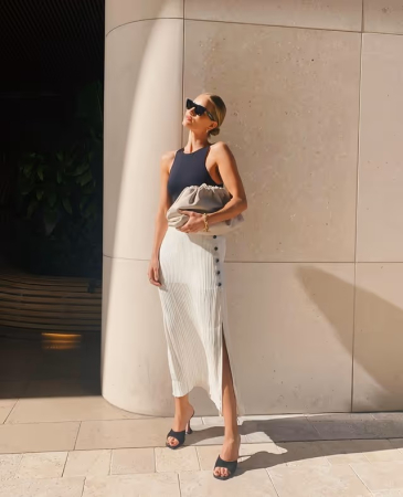 Bluza elastica pe corp, fara maneci , Neagra XL [1]