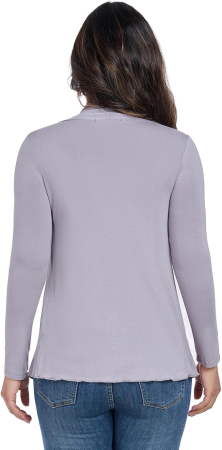 Cardigan pentru femei, moale, respirabil, gri S [5]