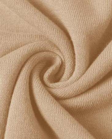 Bluza tricotata lejera cu maneci lungi, pulover pentru femei, kaki L [5]