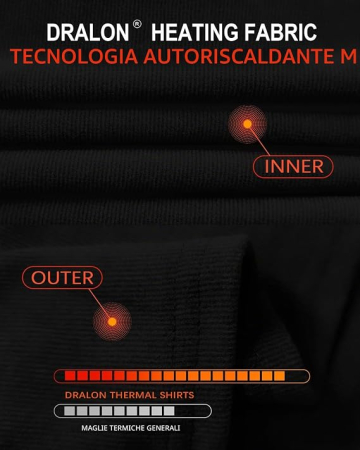 Bluza neagra termica, pe corp, cu maneci lungi, pulover pentru femei, M [4]