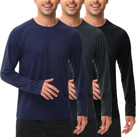 IMBRACAMINTE - Bluze subtiri, elastice pentru sport barbati, set 3 bucati, marimea M