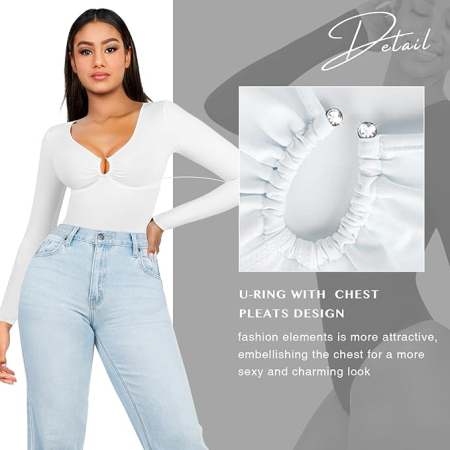 Body modelator corporal pentru femei, Alb 2XL [1]