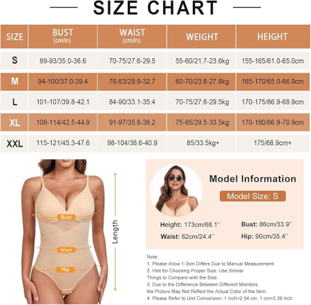 Body modelator corporal pentru femei, crem , 2XL [5]